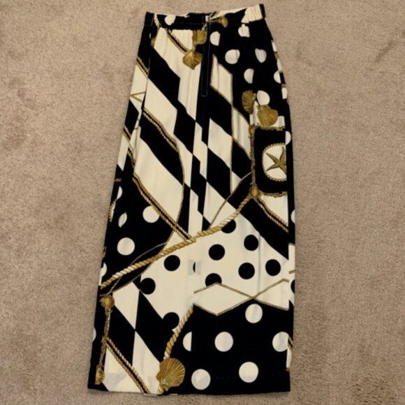 Cache. Size 2P. Maxi Lined High Slit Pencil Skirt. Zip. Elastic Back. LC - Picture 4 of 4